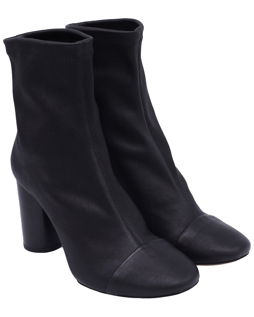 Isabel Marant Women's Leather Rillyan Stretch Ankle Boot, Size 38 (authentic Pre-loved) In Blue