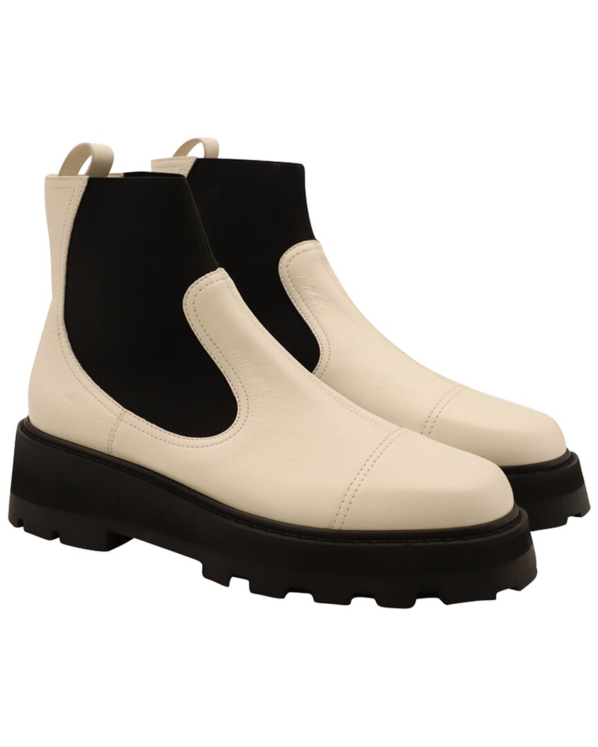 Jimmy Choo Women's Cowhide Leather Clayton Boot In Neutral