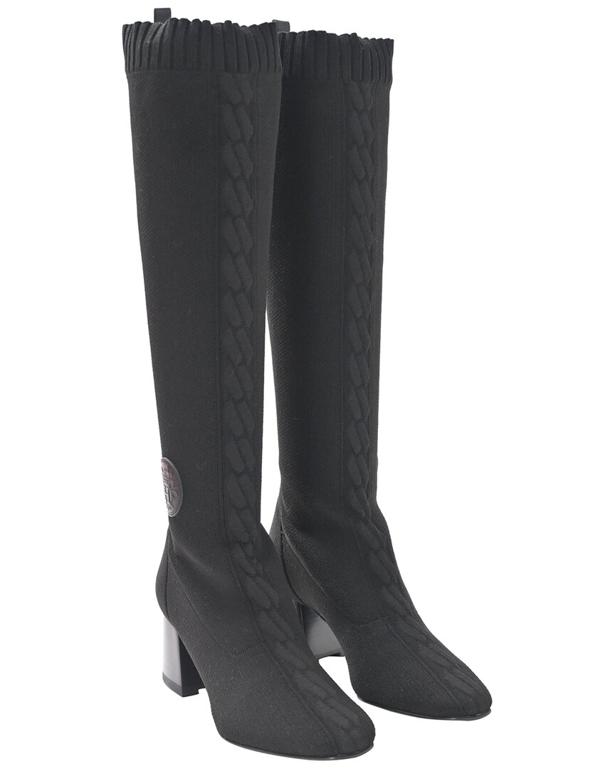 Pre-owned Hermes Hermès Women's Wool Bota Fontaine 60 Knee Boot (authentic Pre-loved)