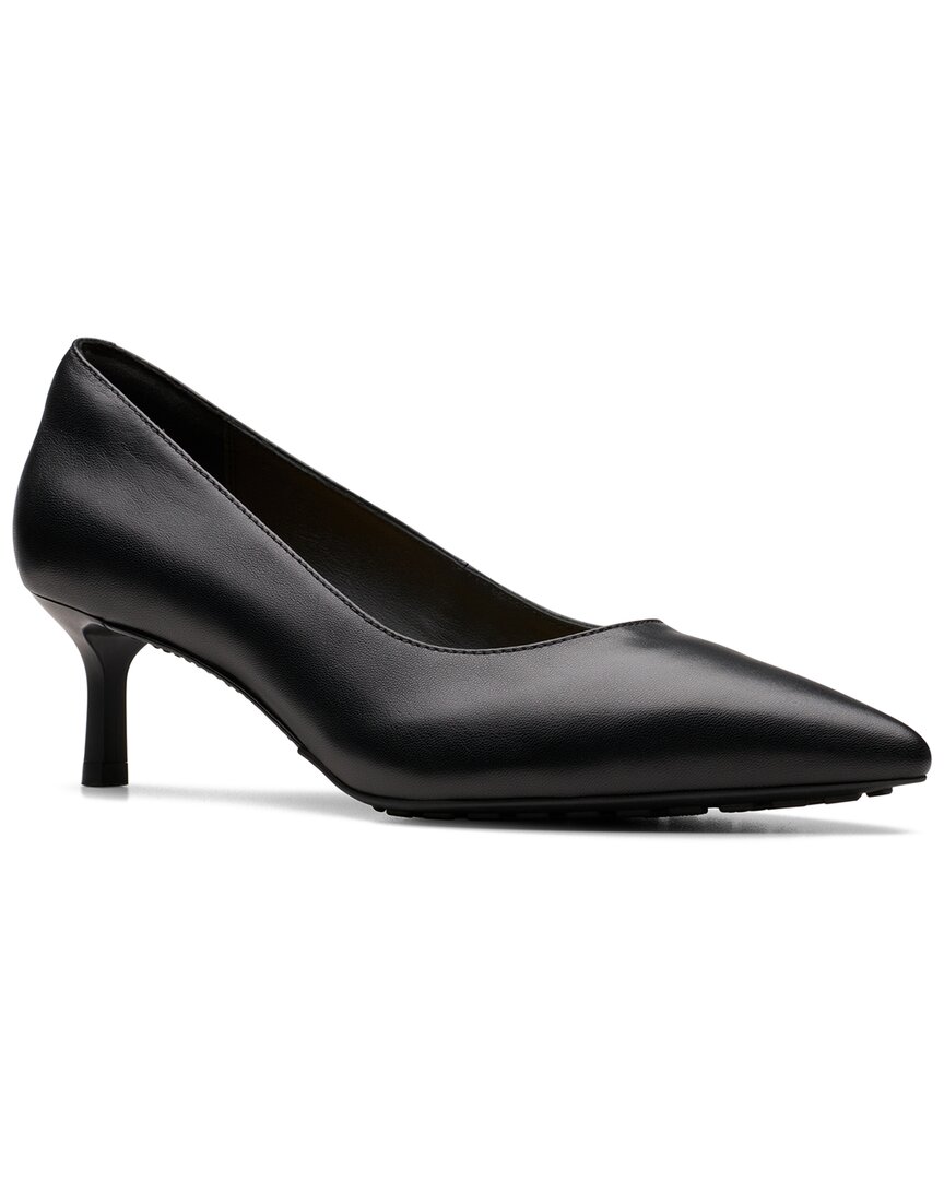 Clarks Adela Court Leather Pump In Black