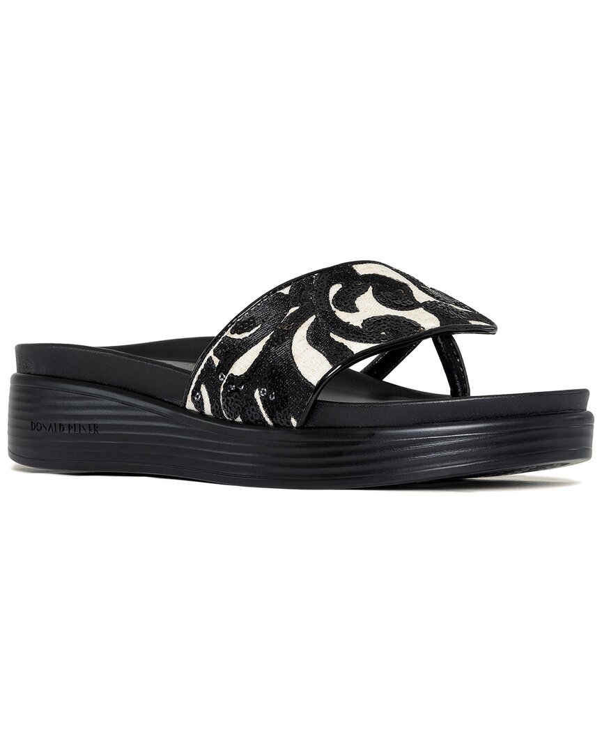 Shop Donald Pliner Fifi2 Wedge Sandal In Brown