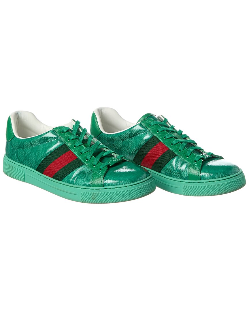Gucci Vintage  Ace Gg Crystal Canvas Sneaker In Multi