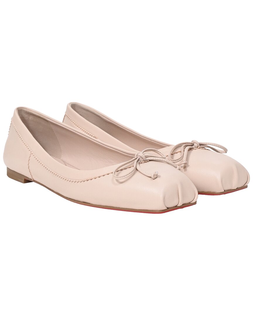 Christian Louboutin Women's Leather Mamadrague Ballet Flat (authentic Pre- Loved) In Pink
