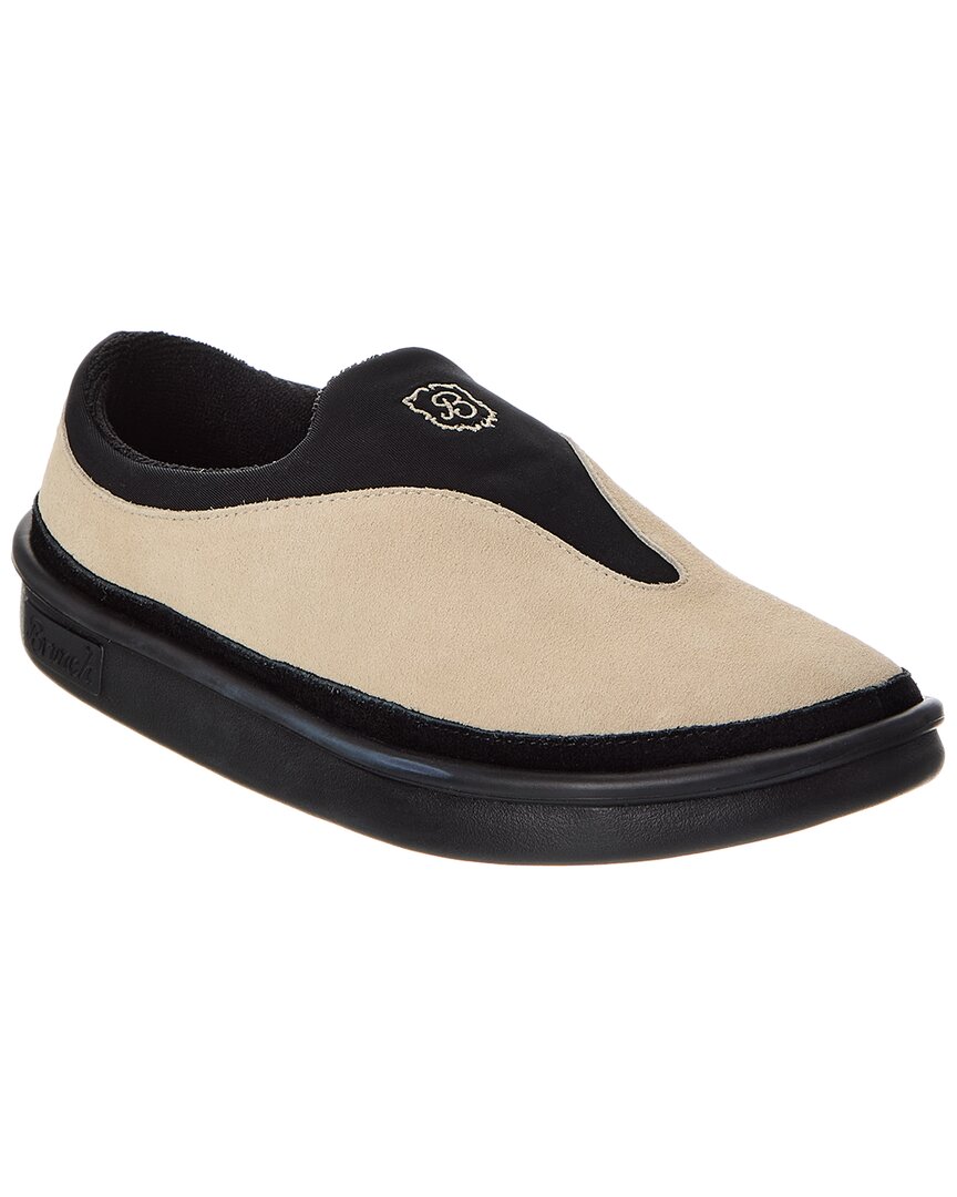 Brunch Aero Suede Slipper In Nude