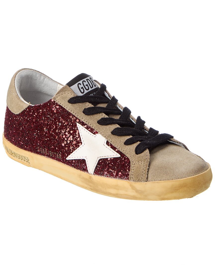 Gold glitter superstars sale