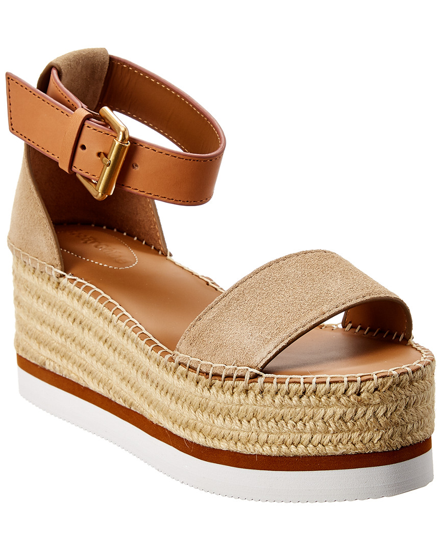 chloe soft tan sandals
