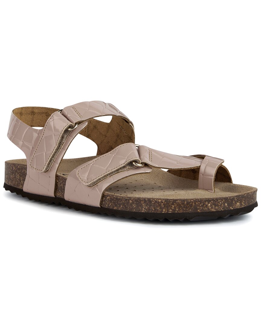 Geox Brionia Leather Sandal In Nocolor