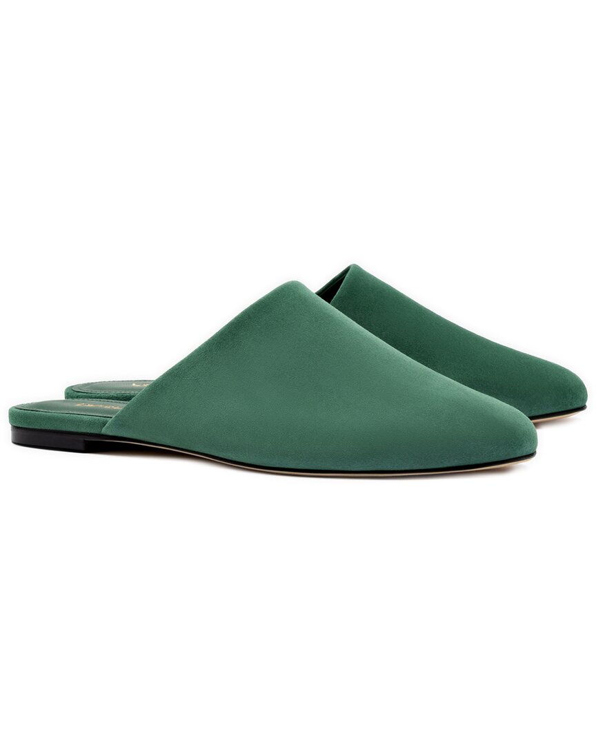 Larroude Larroudé Venice Leather Flat With Pouch