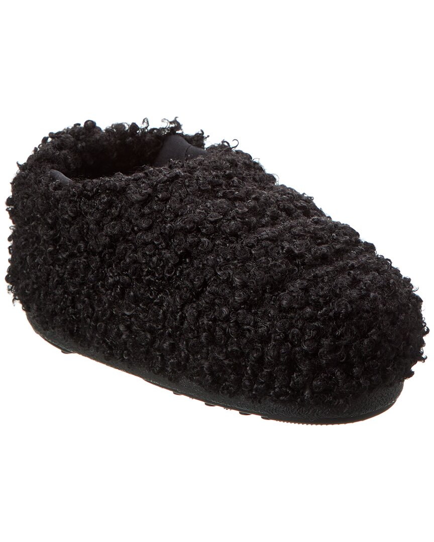 Shop Moon Boot ® Curly Slipper In Black