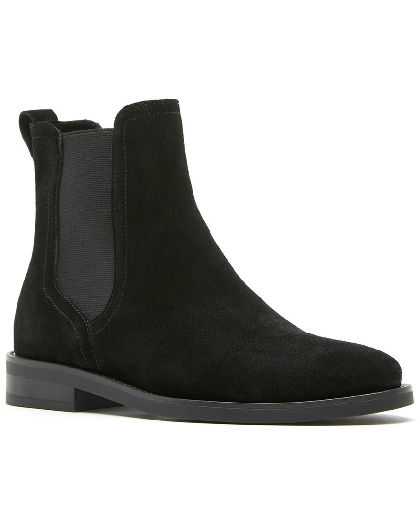 La Canadienne Westside City Dry™ Waterproof Suede Bootie In Black