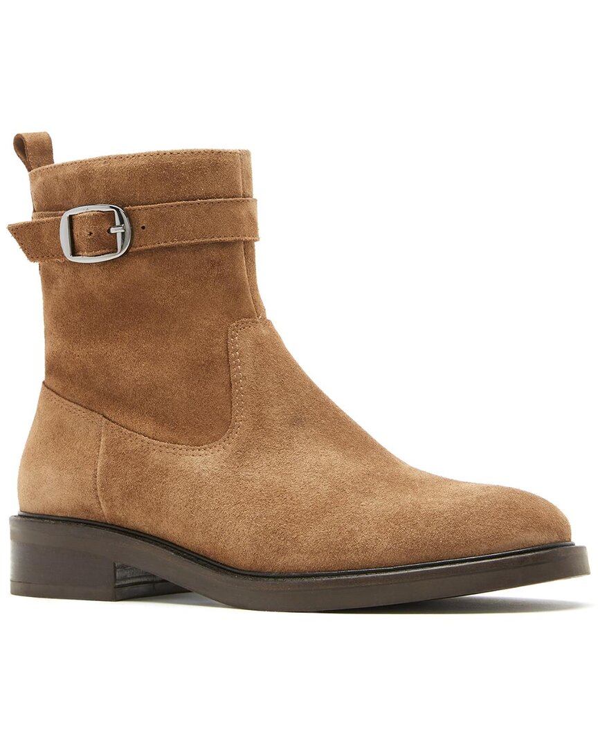 La Canadienne Action City Dry™ Waterproof Suede Bootie In Brown