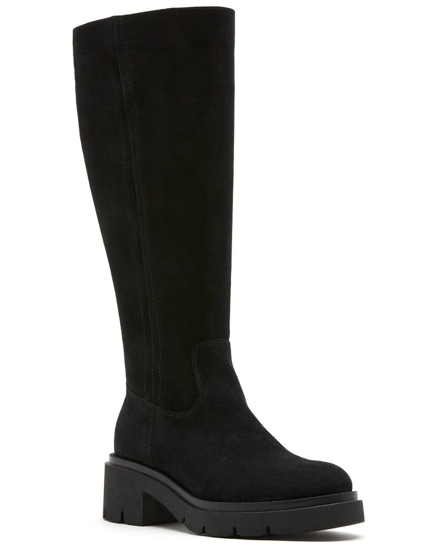 La Canadienne Warrior City Dry™ Waterproof Suede Boot In Black