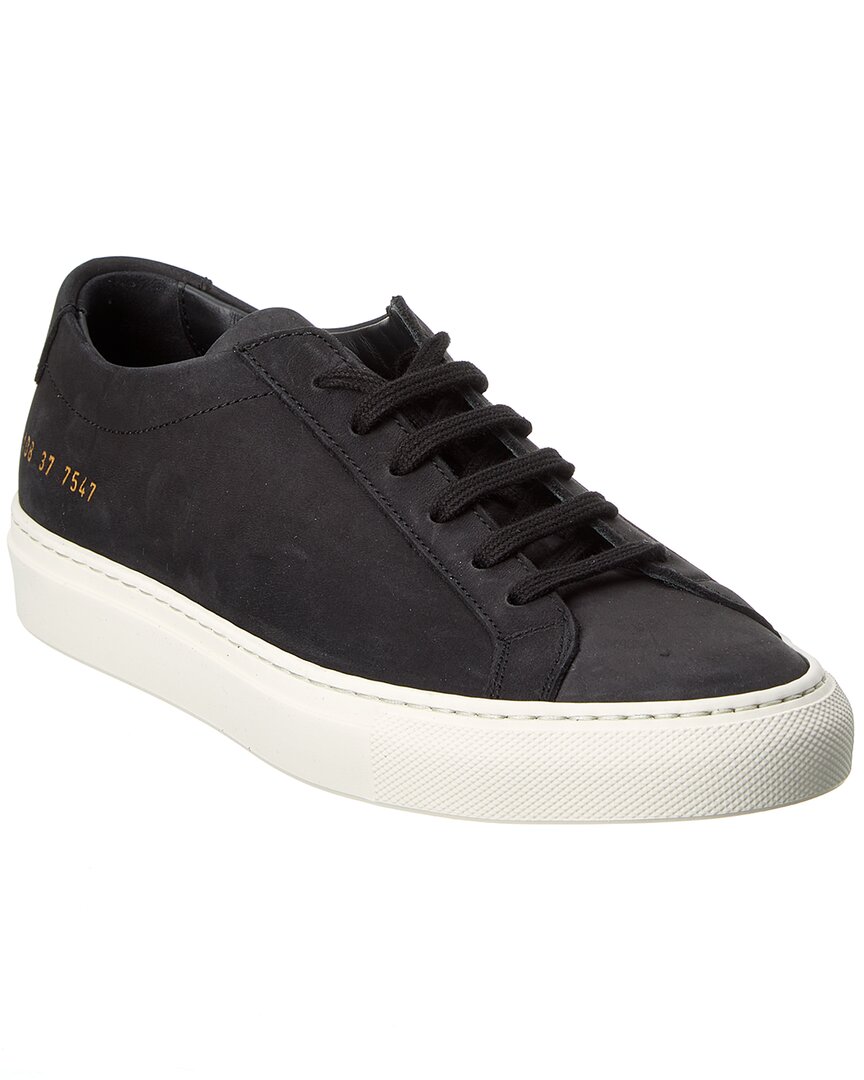 Shop Common Projects Achilles Suede Sneaker In Black