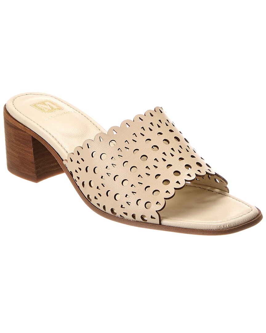 M By Bruno Magli Ariana Leather Sandal In Beige