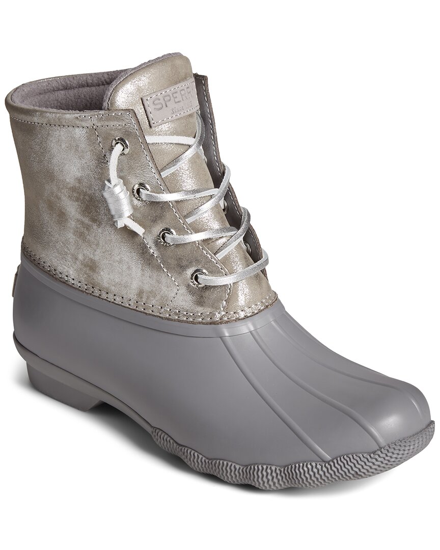Sperry Saltwater Puff Nylon Boot In Grey