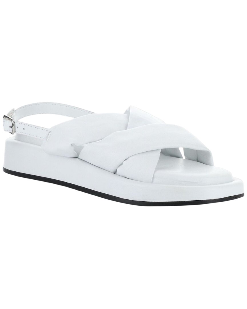 Bos. & Co. Blitz Leather Sandal In White