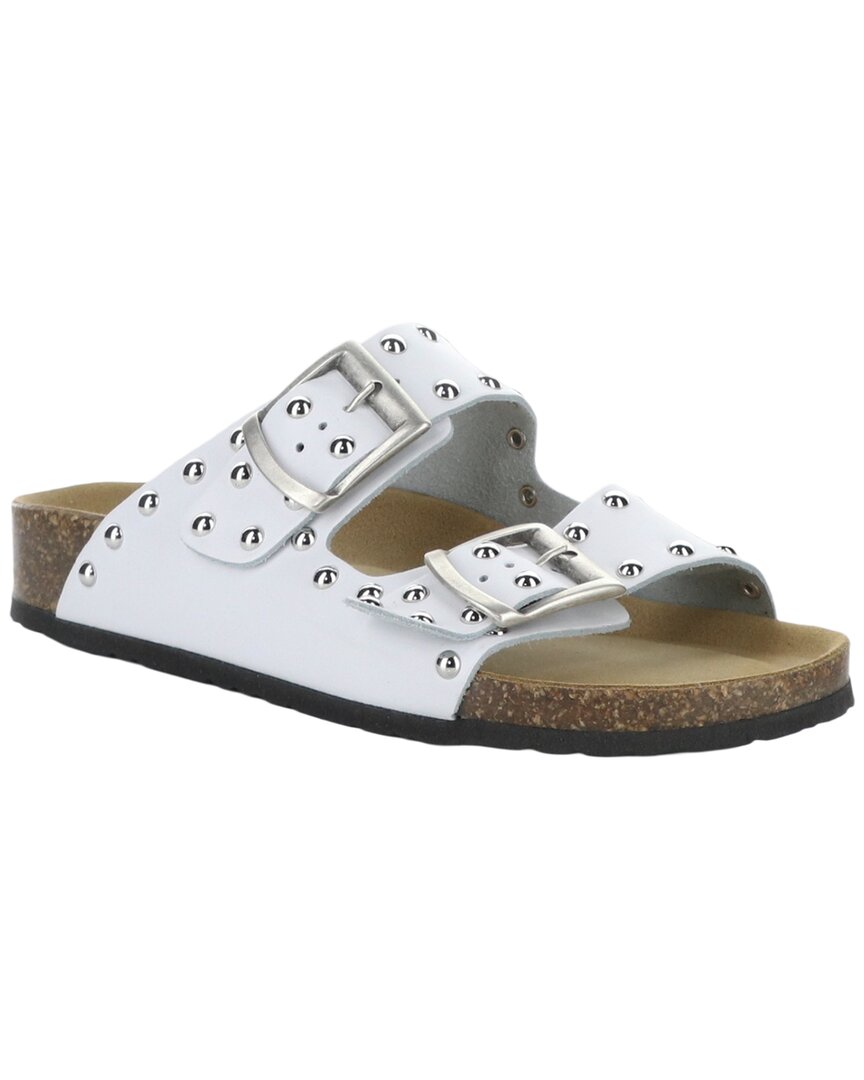 Bos. & Co. Perrin Leather Sandal In White