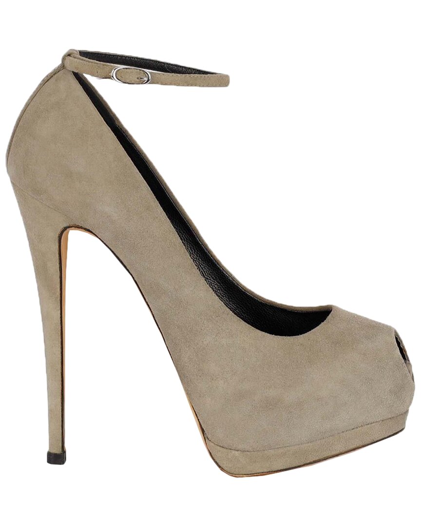Giuseppe Zanotti Women's Suede Platform Pump (authentic Pre-loved)