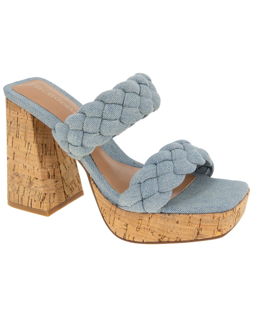 Bcbgeneration Gemma Platform Slide Sandal In Blue
