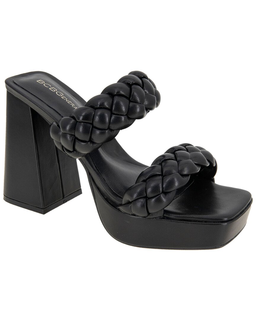 Bcbgeneration Gemma Platform Slide Sandal In Black