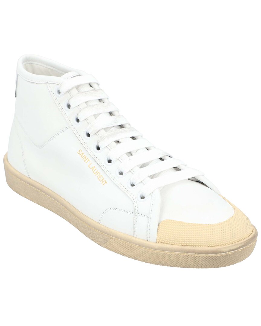 Saint Laurent Women's Canvas Court Classic Sl-39 Mid Sneaker, Never Worn  (authentic Pre-loved)