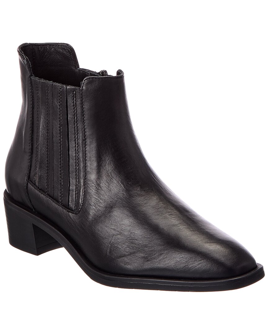 Aquatalia Carmie Weatherproof Leather Bootie In Black