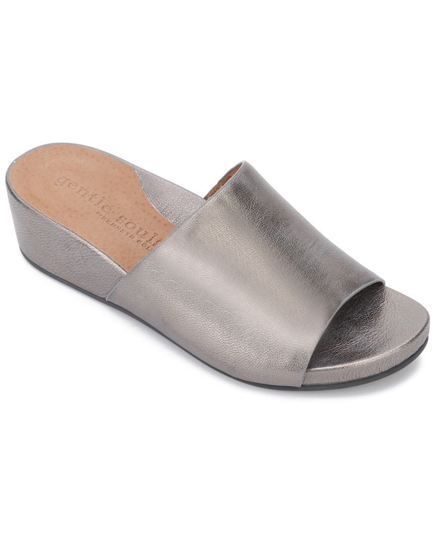 gentle souls judith leather wedge slides
