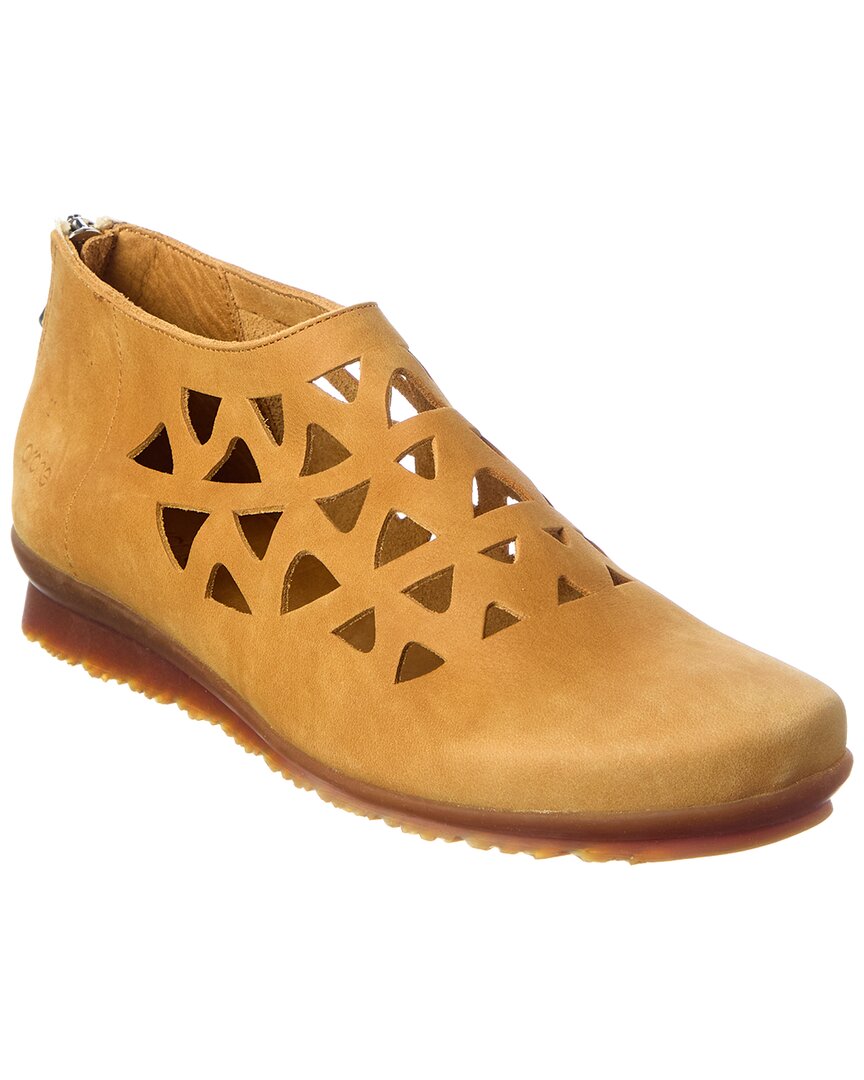Arche Barazz Leather Flat In Tan