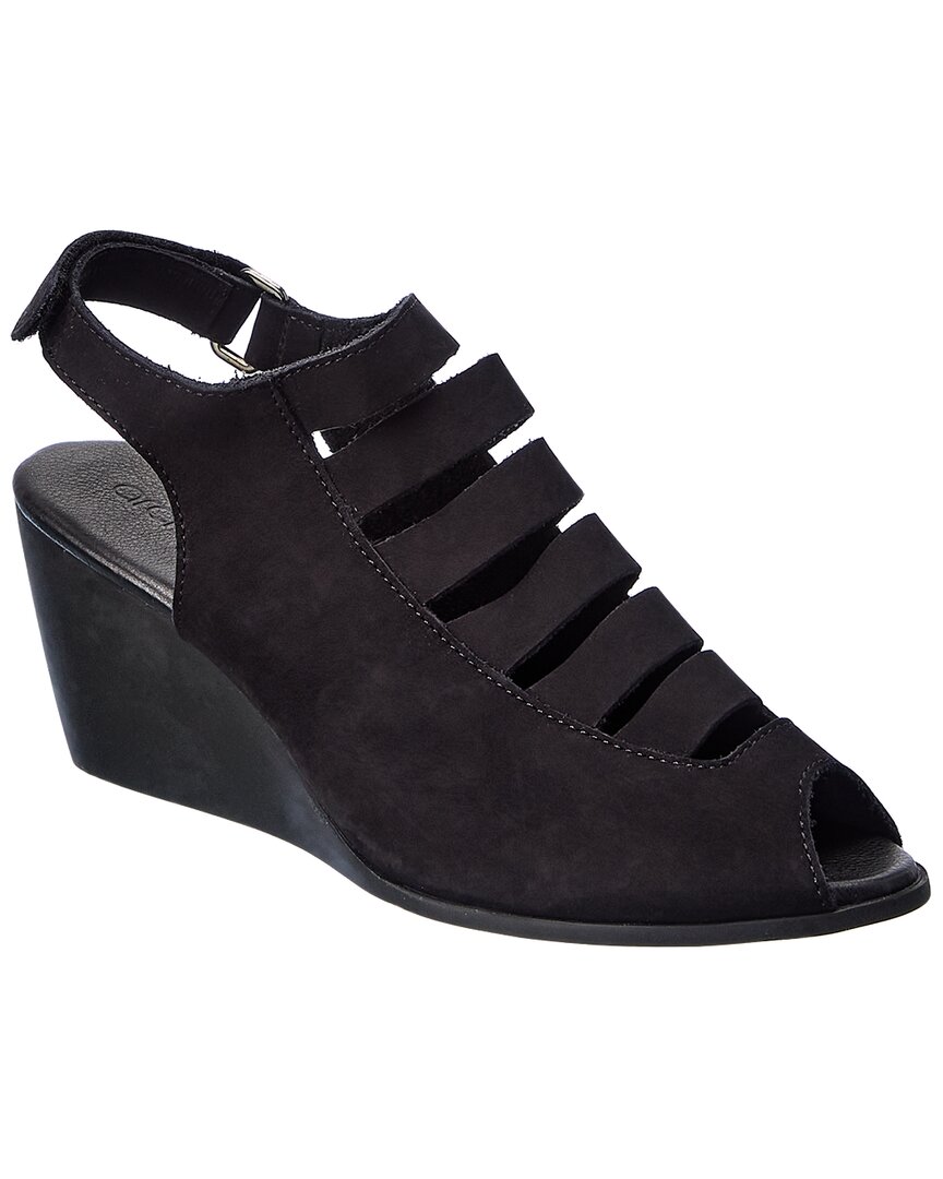 Arche Egzy Leather Sandal In Black