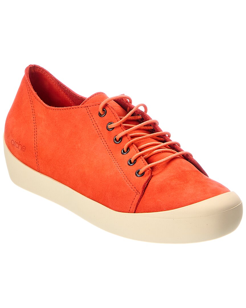 Arche Hilaya Leather Sneaker In Balise