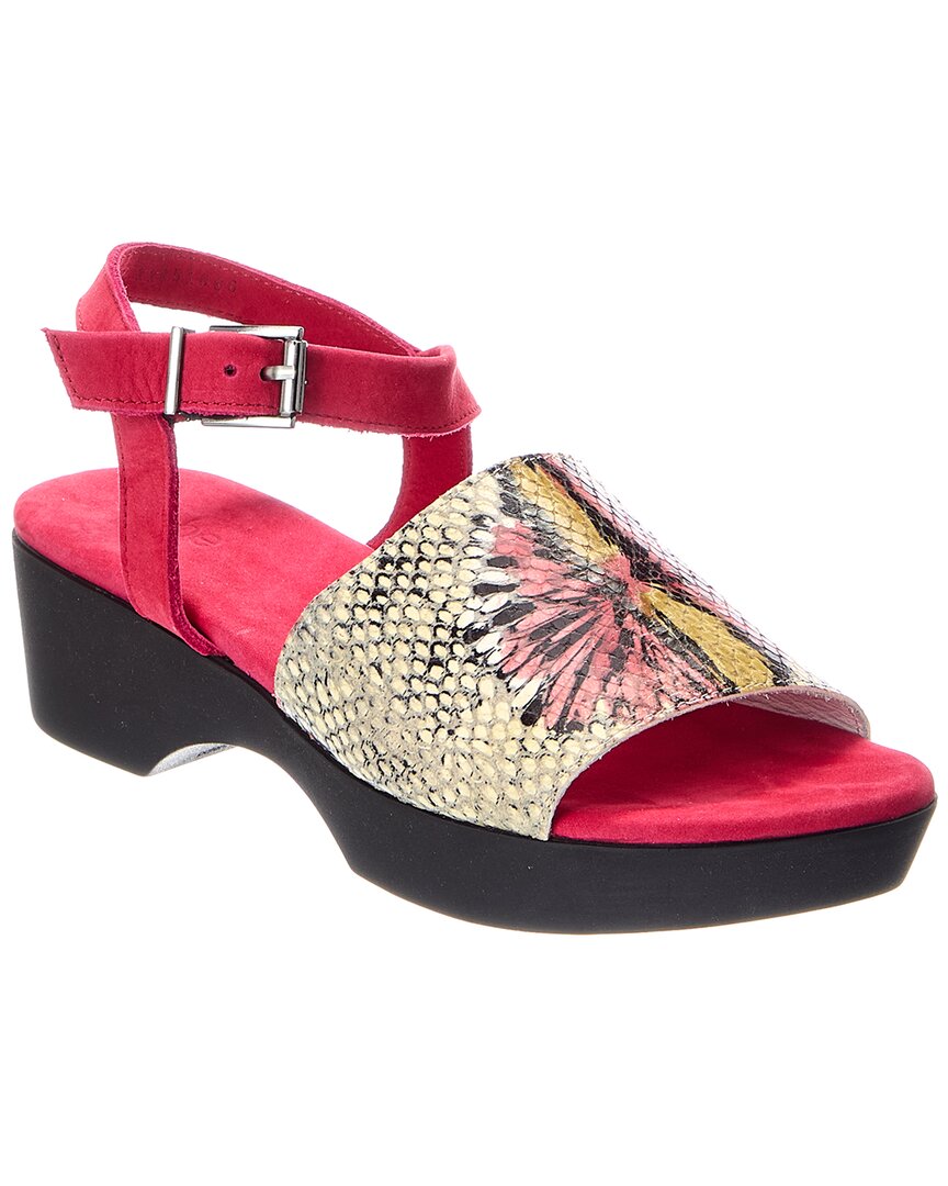 Arche Kimoko Leather Sandal In Lotus