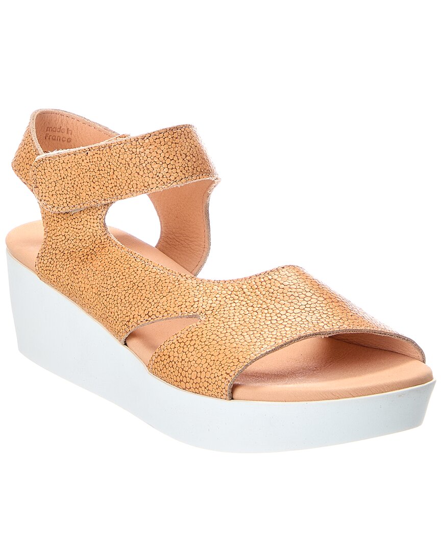 Arche Soqeto Leather Sandal In Nude