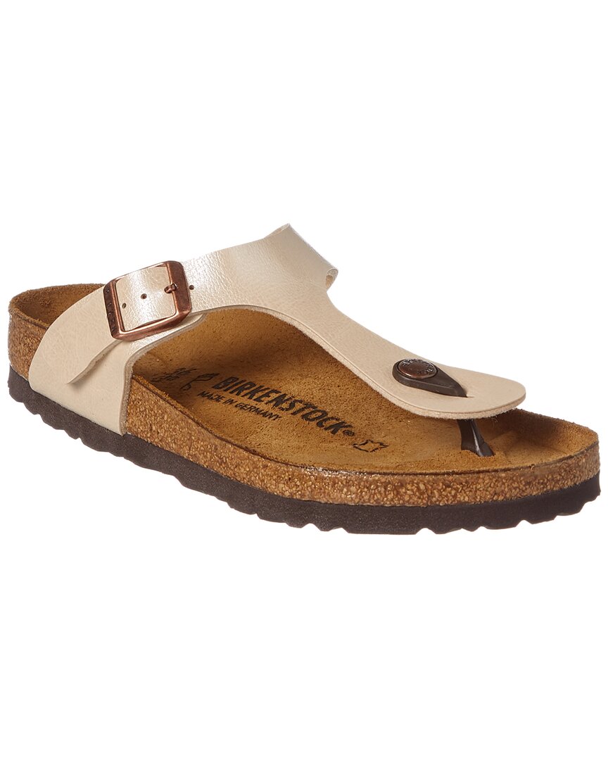 Birkenstock Gizeh Birko-flor Flip Flop In Metallic