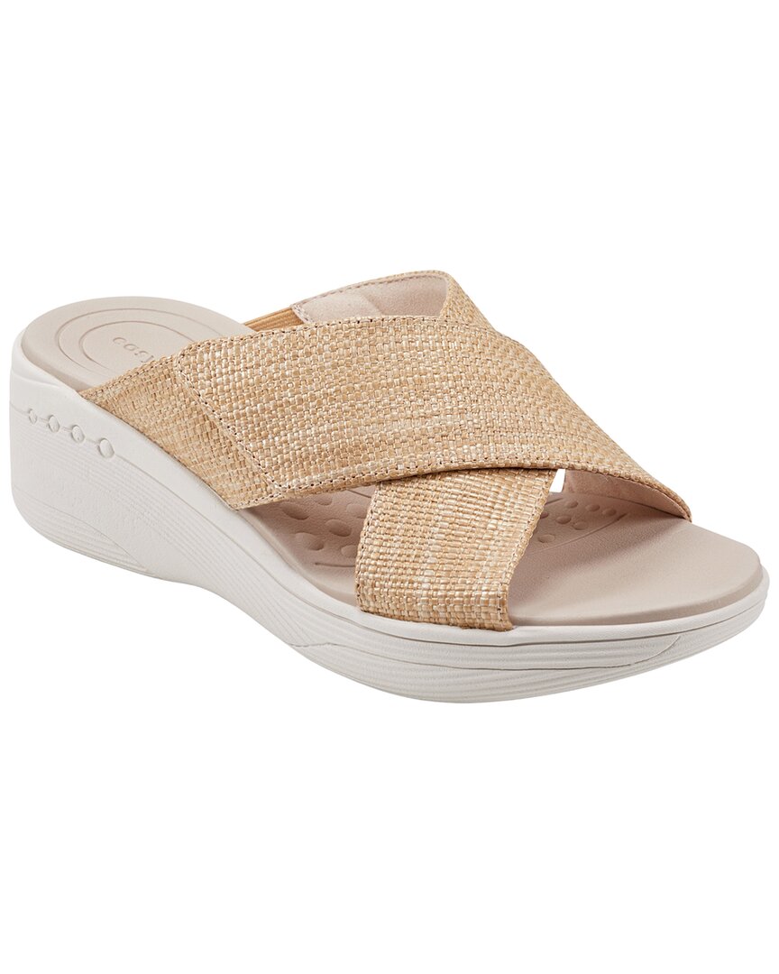 Easy Spirit Bindie Sandal In Light Natural