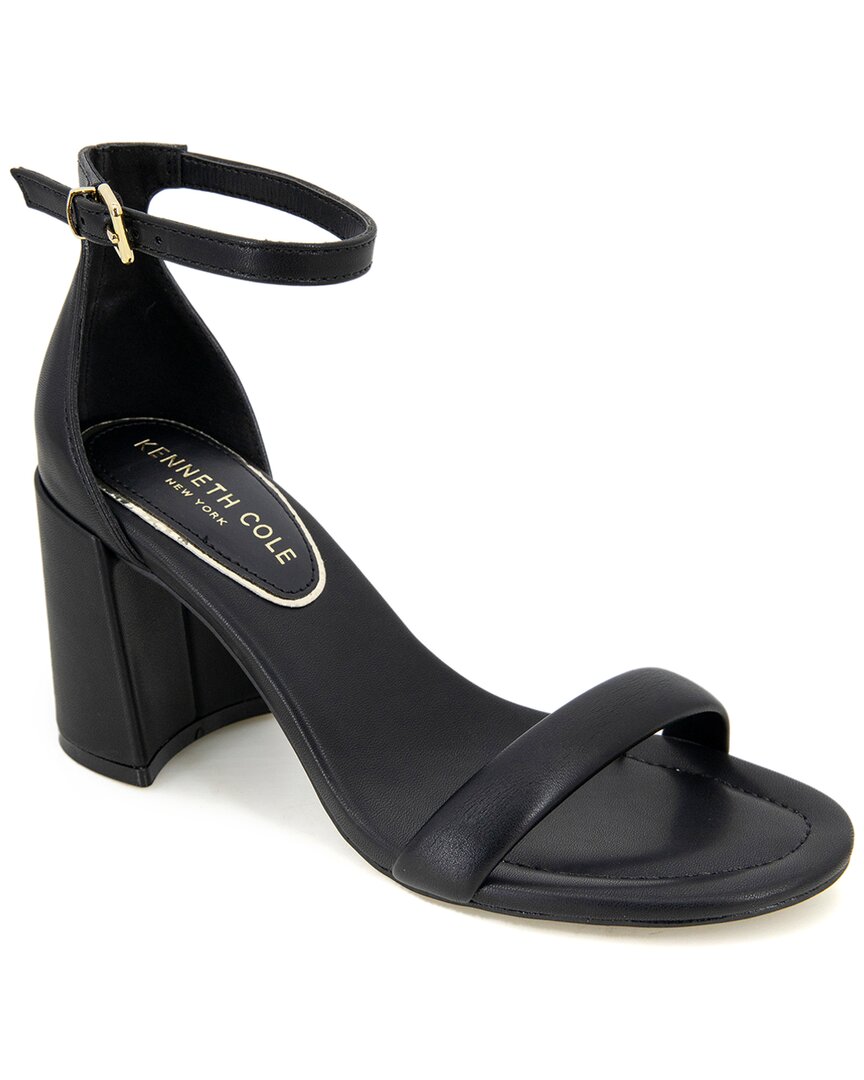 Kenneth Cole New York Luisa Woven Womens Open Toe Round Toe Block Heels In Black