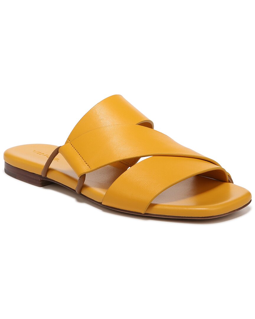 Vince Dylan Asymmetrical Leather Flat Sandals