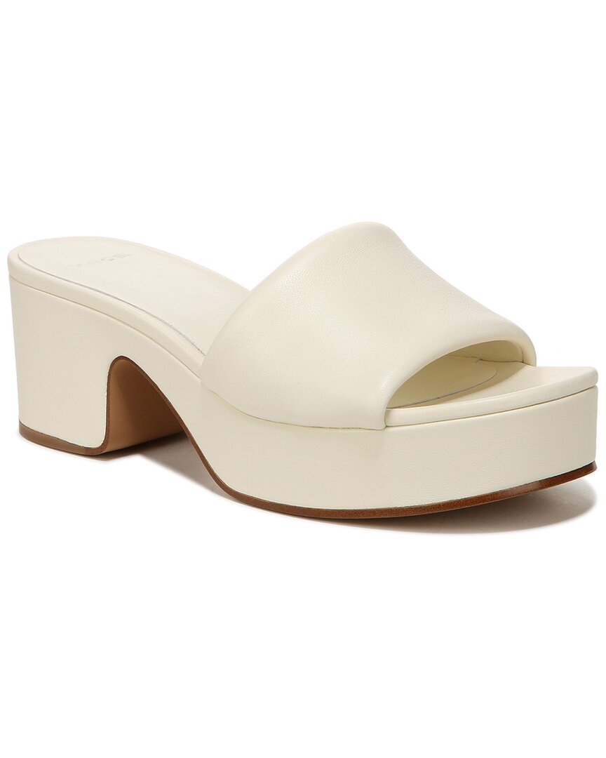 Vince Margo Leather Block-heel Slide Sandals