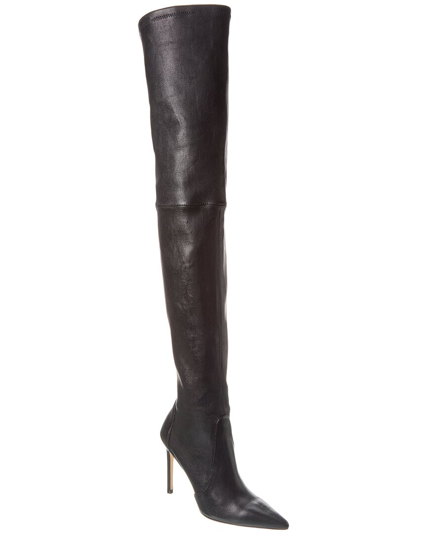 Stuart Weitzman Women's Ultrasturt 100 Pointed Toe High Heel Over The Knee Boots In Black