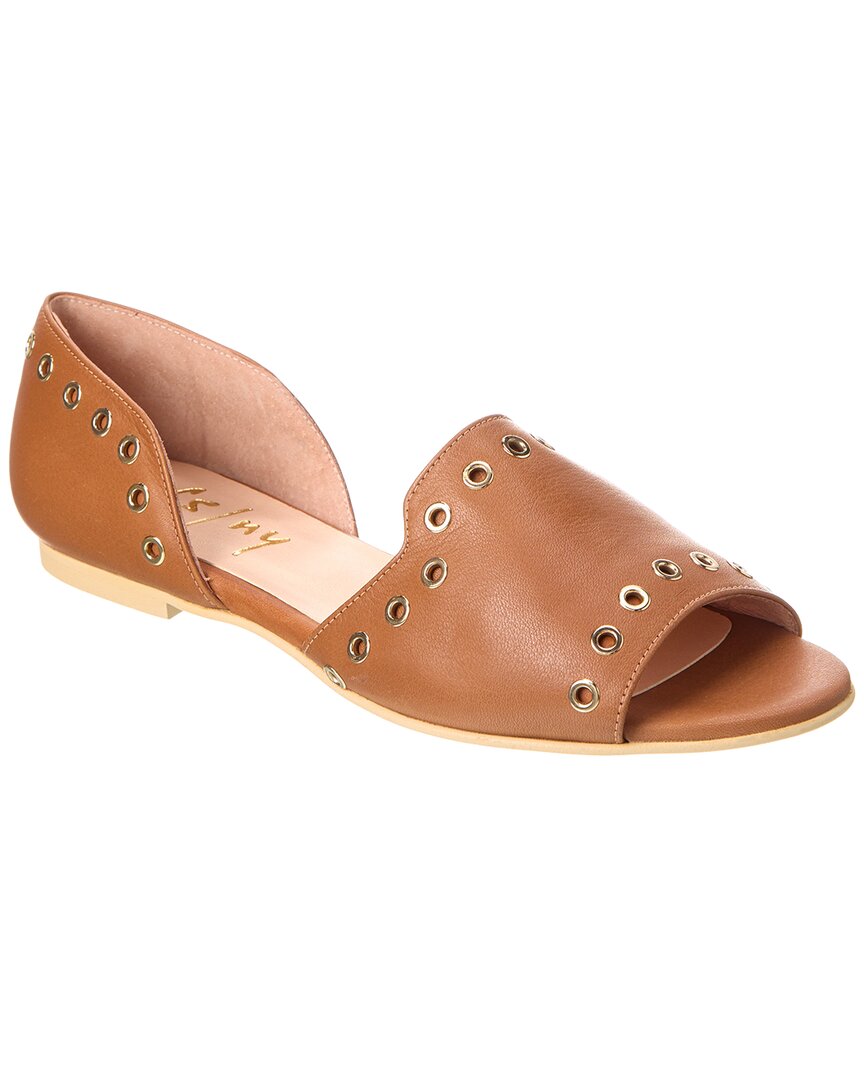 French Sole Whistle Leather Flat