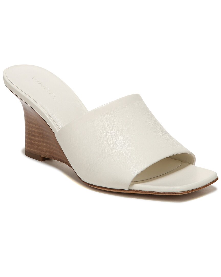 Vince Women's Pia 75mm Leather Wedge Sandals
