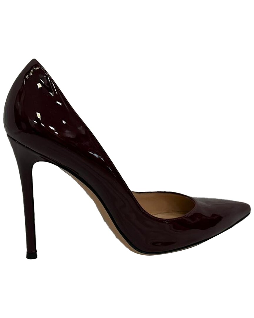 Gianvito Rossi Women's Patent Leather Pointed Toe Pump (authentic Pre-loved)