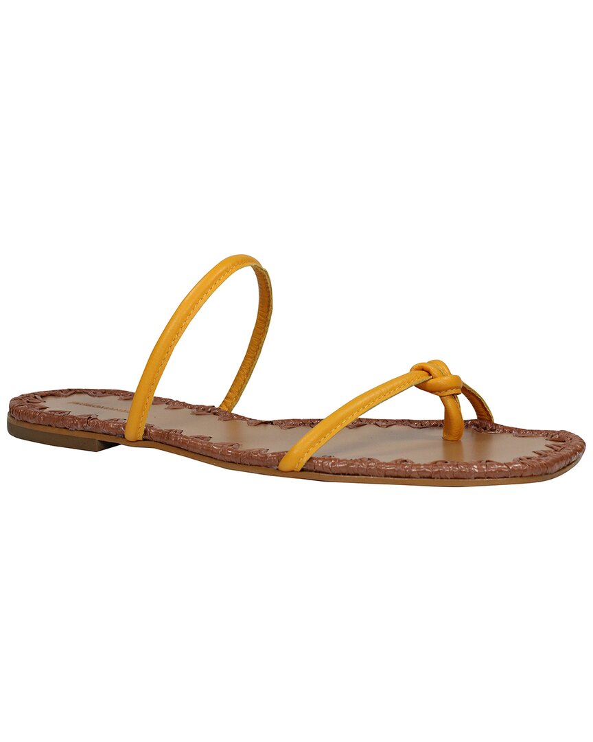 Bcbgmaxazria Bali Leather Sandal In Orange