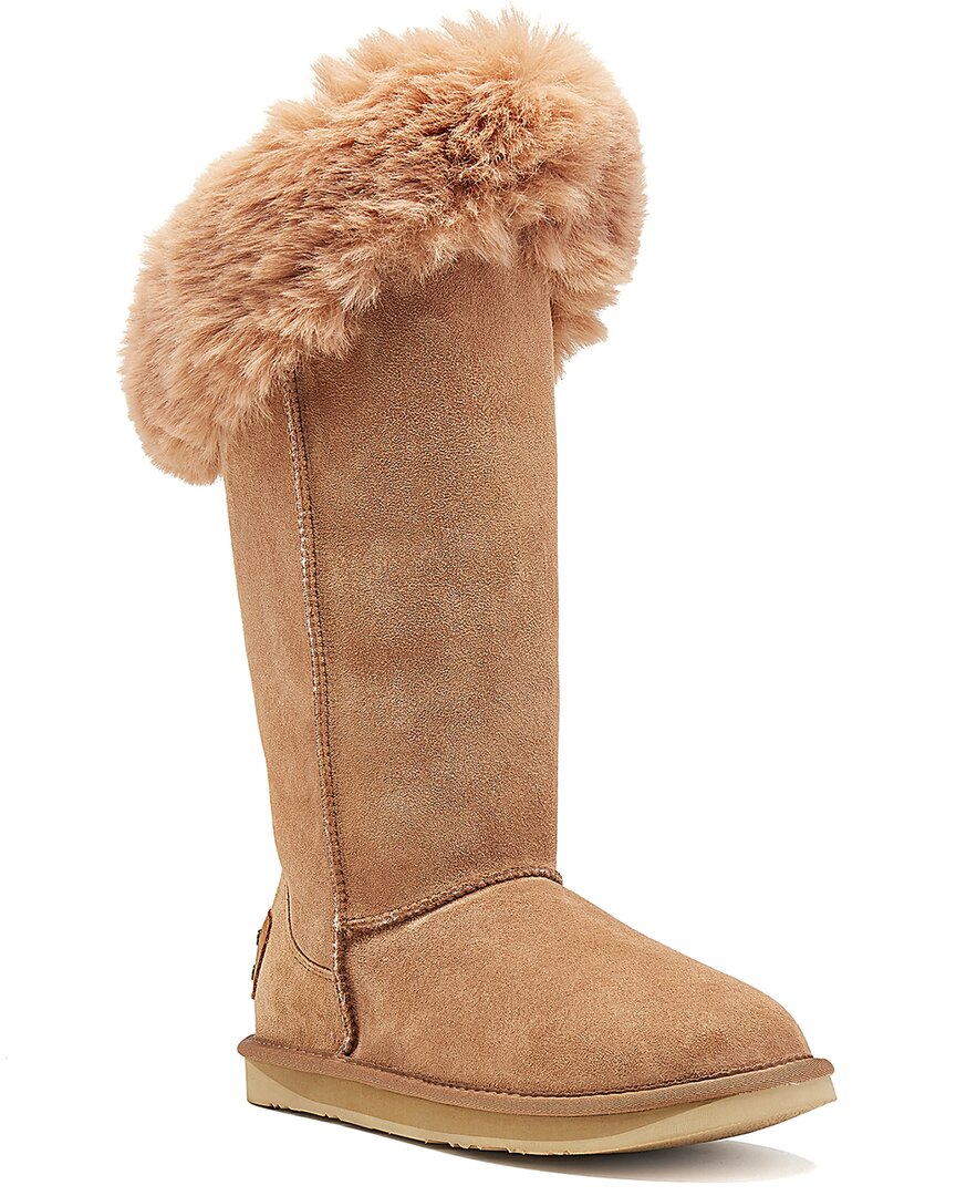 Australia Luxe Collective Foxy Tall Suede Boot In Pink