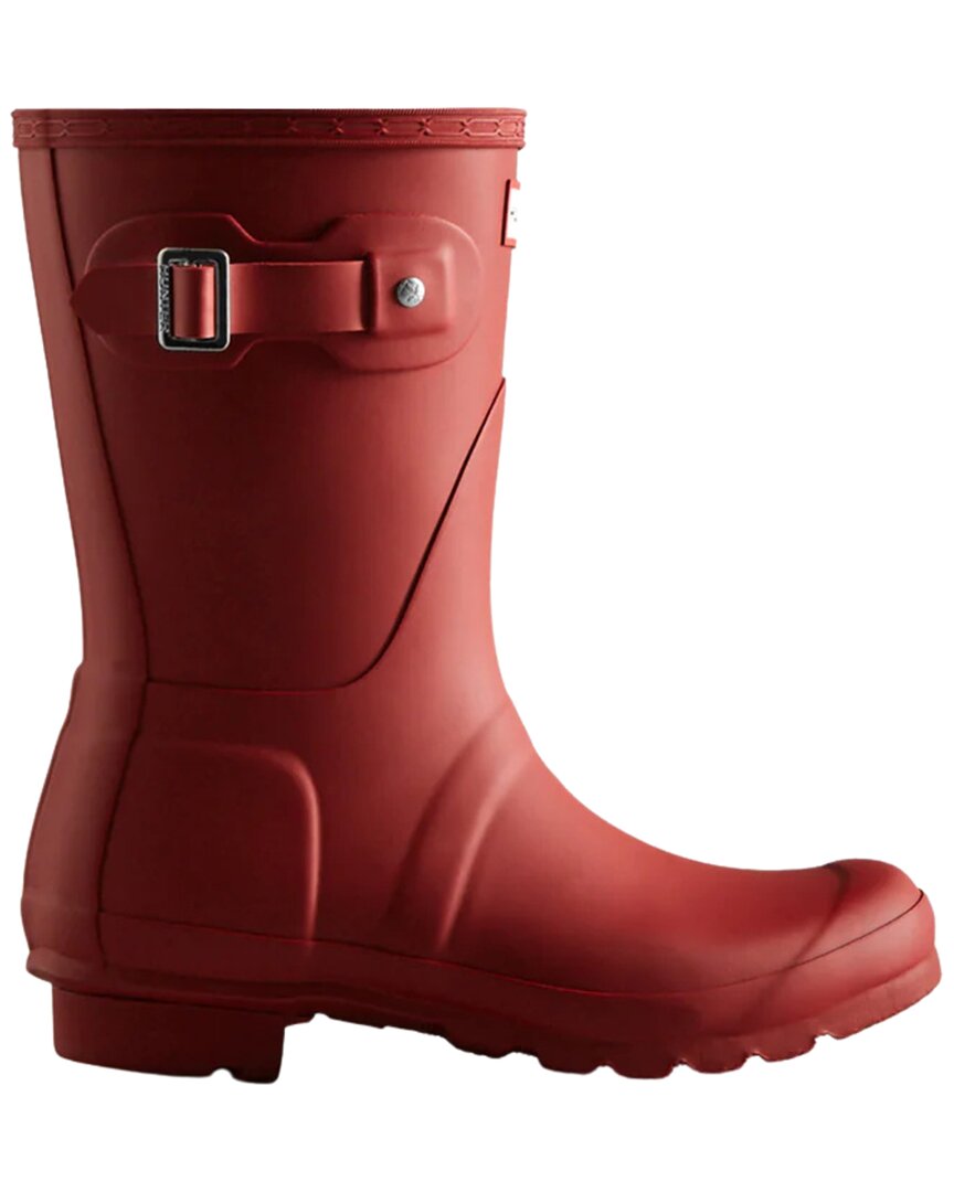 Hunter Women's Original Short Rain BOOTS Orange Size US 7 for sale