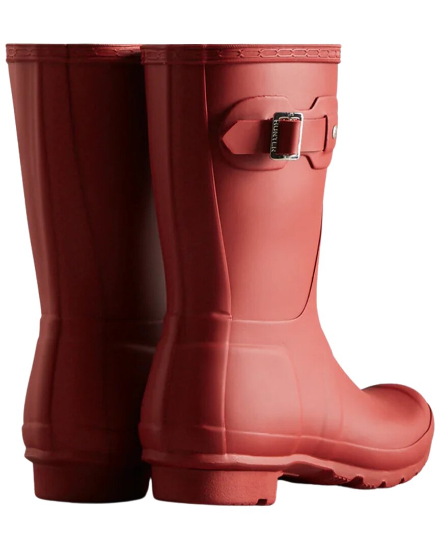Hunter Women's Original Short Rain BOOTS Orange Size US 7 for sale