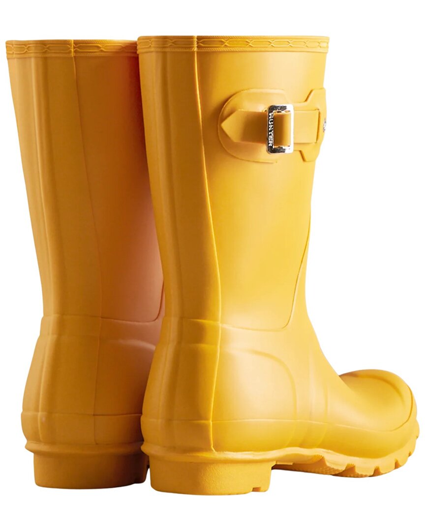 Hunter Women's Original Short Rain BOOTS Orange Size US 7 for sale