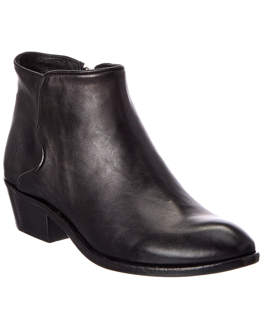 Frye Carson Piping Leather Bootie In Black