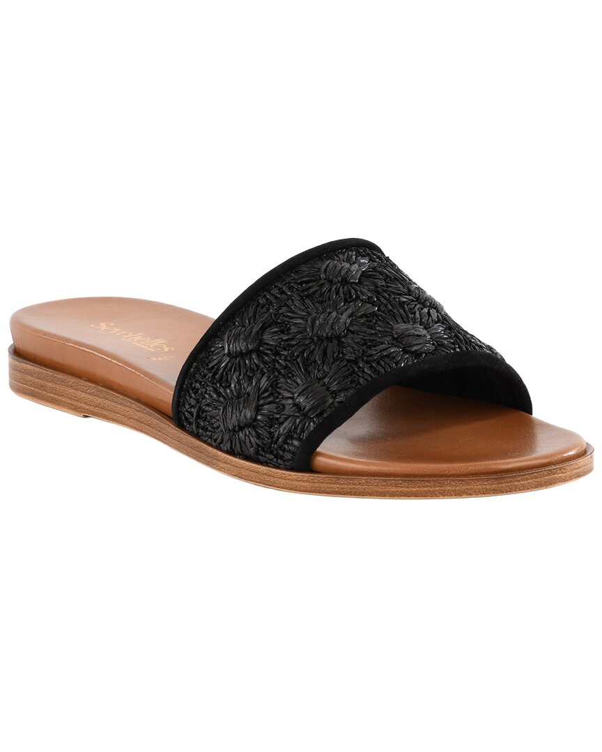 Seychelles Dakota Raffia & Leather Slide