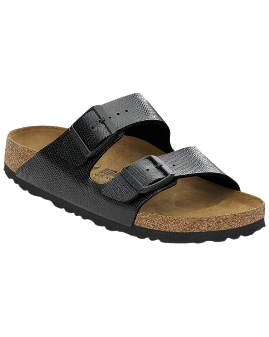 Birkenstock Arizona Birko-flor Nubuck Sandal In Black