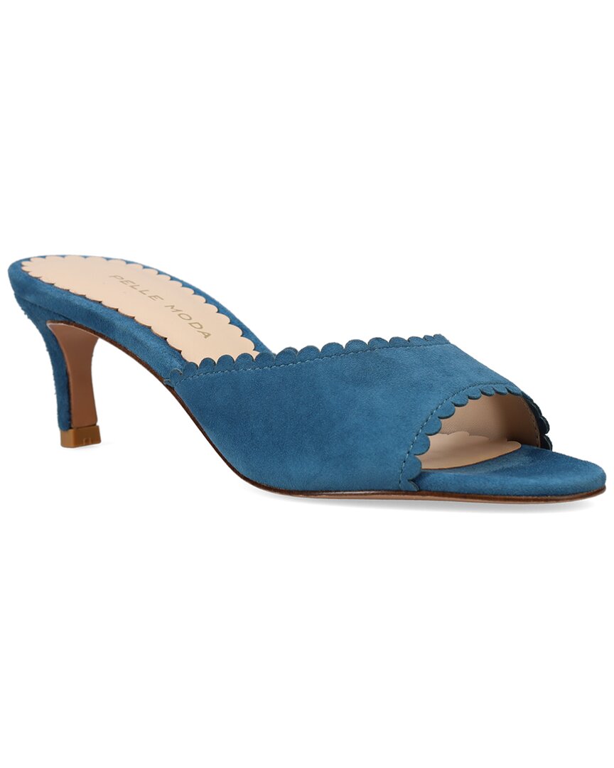 Pelle Moda Hanli Suede Sandal In Blue